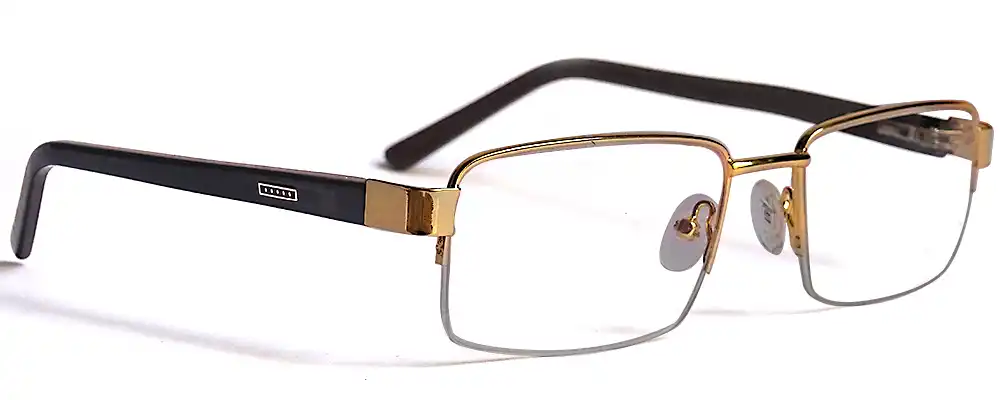 Golden Half rim eyeglasses
